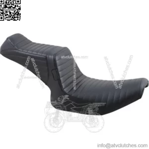 Le Pera Black Double Pleated Tailwhip 2 Up  Seat Harley Super Glide FXR 82-00 (For: Harley-Davidson)