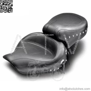 Mustang Wide Studded Touring One-Piece Seat w/ Studs 2006-2017 Harley Dyna 75435 (For: Harley-Davidson)