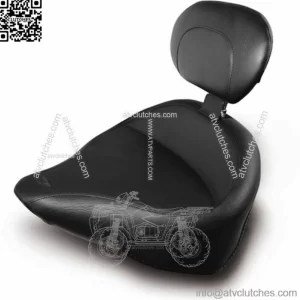 Mustang Wide Vintage Solo Seat w/ Driver Backrest 2000-2006 Harley Softail 79121 (For: Harley-Davidson)