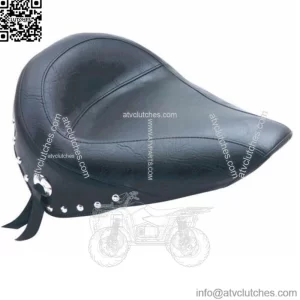 Mustang Vintage Solo Seat w/ Chrome Studded Studs 2000-2006 Harley Softail 75084 (For: Harley-Davidson)