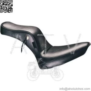 Le Pera Cherokee 2 Up Smooth Black Vinyl Seat Harley 1984-1999 Softail FXST FLST (For: Harley-Davidson)