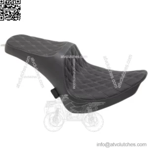 Drag Specialties Predator III Silver Double Diamond Seat Up Harley 00-17 Softail (For: Harley-Davidson)