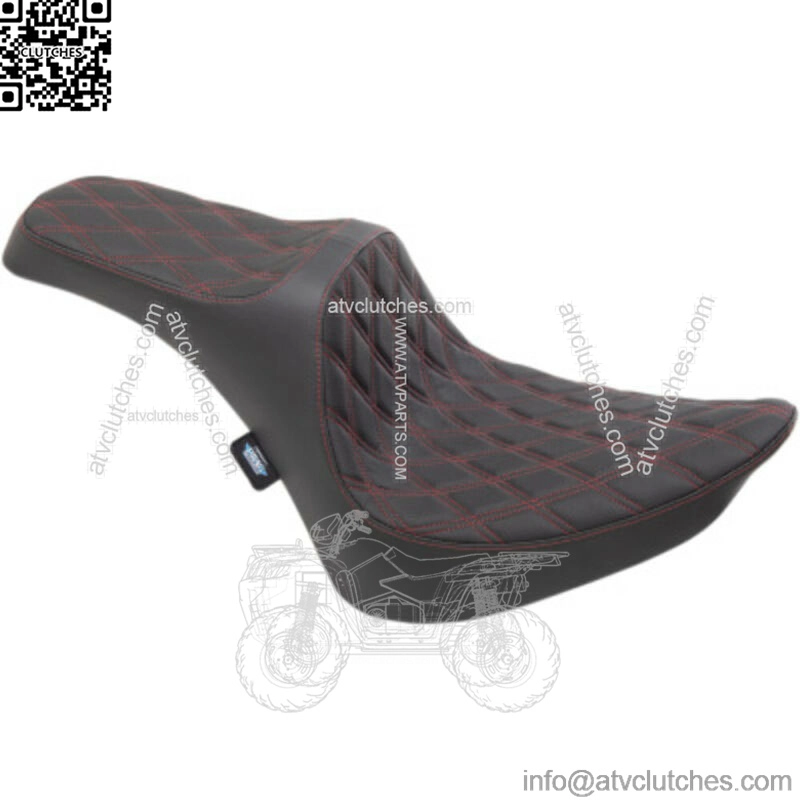 Drag Specialties Predator III Red Diamond Seat Harley Softail FXST FLST 84-99 (For: Harley-Davidson)