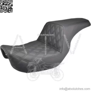Saddlemen Step Up Black Front Lattice Stitch 2 Up Seat Harley 06-17 Dyna FXD FLD (For: Harley-Davidson)