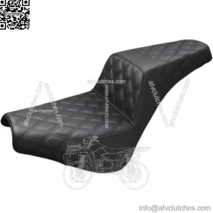 Saddlemen Black Step 2 Up Lattice Stitch Seat Harley Softail 18+ Street Bob FXST (For: Harley-Davidson)