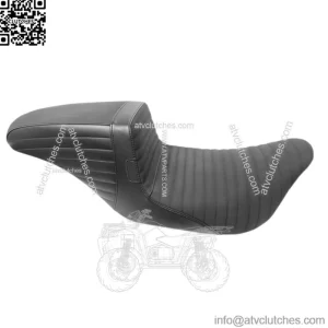Le Pera Black Kickflip Daddy Long Legs Seat Pleated Grip Tape Harley Touring 08+ (For: Harley-Davidson)