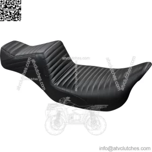 Le Pera Black Tailwhip Daddy Long Legs 2 Up Pleated Seat Harley Touring 08+ (For: Harley-Davidson)