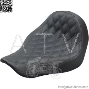 Saddlemen Black Renegade Lattice Stitch Solo Seat Harley Softail FXLR FLSB 18+ (For: Harley-Davidson)