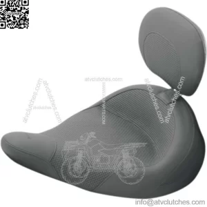 Mustang Touring Solo Seat w/ Removable Backrest 1983+ Harley Touring Police FLHP (For: Harley-Davidson)