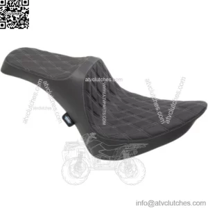 Drag Specialties Predator III Silver Diamond Seat Harley Softail FXST FLST 84-99 (For: Harley-Davidson)