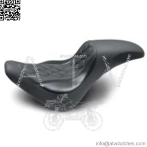 Mustang Black Tripper Fastback One Piece Front Seat Harley Softail Slim M8 18-20 (For: Harley-Davidson)