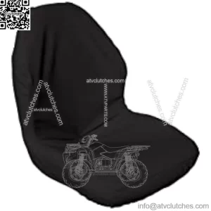 Seat Covers, Black Seat Covers Compatible with John Deere Gator Bucket Seats Set of Two.