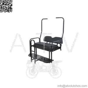 For 1982-2000 Club Car DS Golf Cart Flip Folding Rear Back Seat Kit w/ Grab Bar
