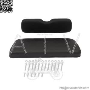 Black Golf Cart Front Seat Cushion Set Fits EZGO TXT