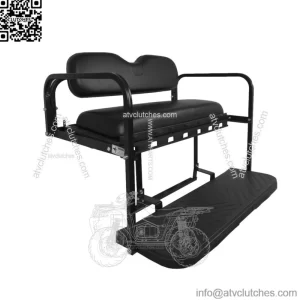 MACH3 Rear Flip Seat for Yamaha G-Series Golf Carts G19-G22 - Black