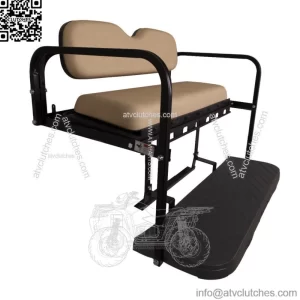 MACH3 Rear Flip Seat for Club Car Precedent/Tempo/Onward Golf Carts - Buff