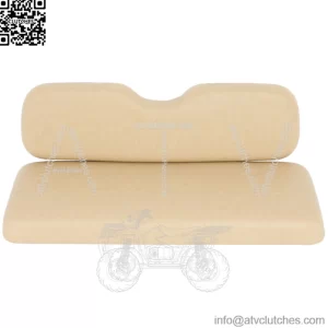Rear Tan Golf Cart Seat + Back Cushion For Ezgo TxT,Rxv,ST,ST Sport,Valor models