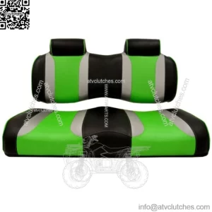 Golf Cart Seats for Club Car Precedent (2004-2011) - Black/Green