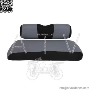 Front Golf Cart Seat Cover Set For EZGO TXT Gray and Black