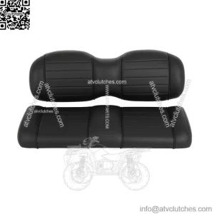 Black Luxurious Golf Cart Rear Cushion Set For EZGO TxT,ST,ST Sport,Valor models