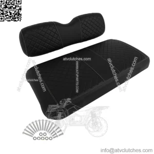 For EZGO TXT Diamond-shaped Golf Cart Front Cushion Set Black New