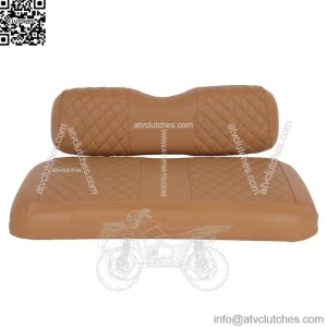 Brown Golf Cart Seat Cover Checked Front Cover For EZGO TXT -Wholesale
