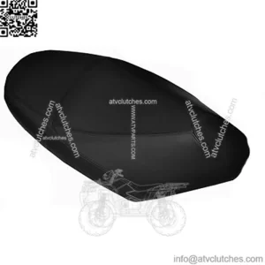 BLACK ST CUSTOM FITS PEUGEOT VIVACITY 50 100 125 LEATHER SEAT COVER  UP TO 09