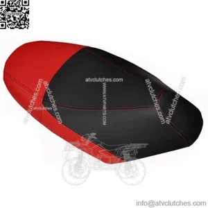 RED & BLACK CUSTOM FITS PEUGEOT VIVACITY 50 100 125 LEATHER SEAT COVER UP TO 09