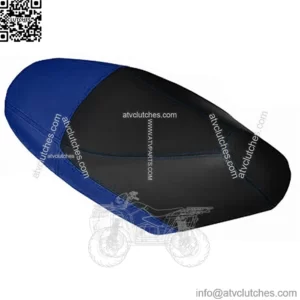 BLACK & R BLUE VINYL CUSTOM FITS PEUGEOT VIVACITY 50 100 125 SEAT COVER UP TO 09