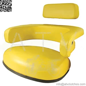 Seat 3-Piece Set Vinyl Yellow Fits John Deere 4020 7700 4230 3020