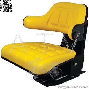 Yellow Vinyl Tractor Seat Grammer Style Fits John Deere Fits JD 1020 2755 2940 2