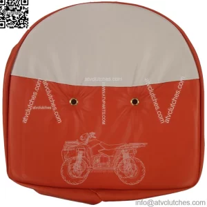 Orange and White Tractor Pan Seat Cover Universal Fits Ford Fits John Deere