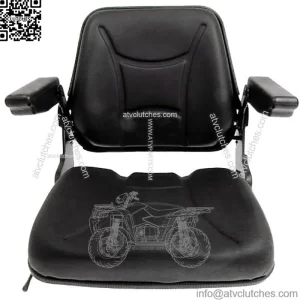 One New Universal Tractor Seat (with Fold Down Back & Fold Up Arm Rests)
