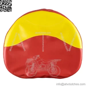 R5243 Red & Yellow Seat Cover - 19" Fits Minneapolis-Moline