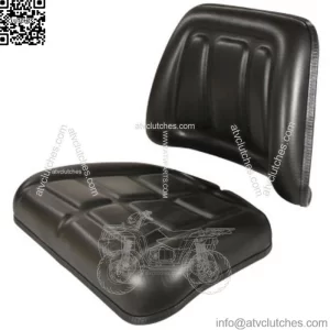 Seat Cushion Set - Vinyl Black Fits Massey Ferguson 360 399 398 290 390 240 375
