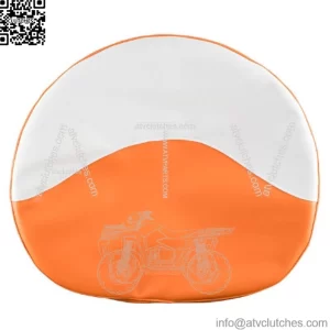 R1012 Orange & White Seat Cover, 21" Wide - Fits Case Miscellaneous Models