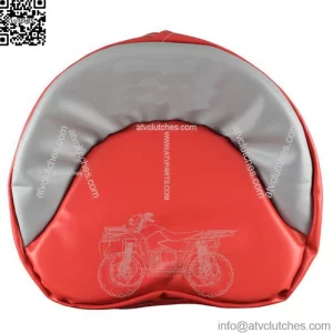 R4536 Red & Grey Tie Pan Seat Cover Fits Ford Tractors NAA Jubilee 600 800 900