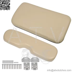 Golf Cart Tan Front Seat Cushion with Hardware For EZGO Medalist TXT 1994-2013
