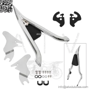 For CVO Touring Road King Glide Street Chrome New 22'' Backrest Sissy Bar
