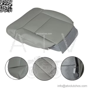 For 2004-2008 Ford F-150 Seat Cover Front Driver Bottom Gray Vinyl Replacement