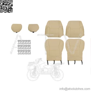 For Toyota 4Runner 1996-2002 Seat Cover Front Passenger Driver Bottom Top Beige