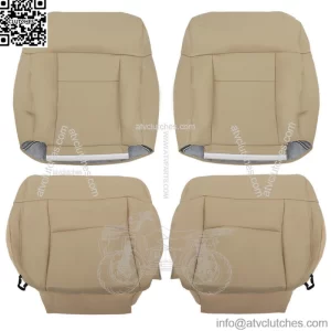 Front Pair Seat Cover For Ford F150 Lariat XLT 2004-2008 Bottom Back Tan Leather