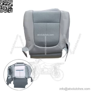 Cloth Seat Cover Driver Bottom Perforated For 2011-2014 Ford F150 Lariat Gray