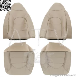 Seat Cover Front Driver&Passenger Side For 1999 2000 Ford F250 350 Lariat Tan