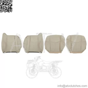 Seat Cover For 2003 2004-2006 Cadillac Escalade Front Both Side Bottom&Back Tan