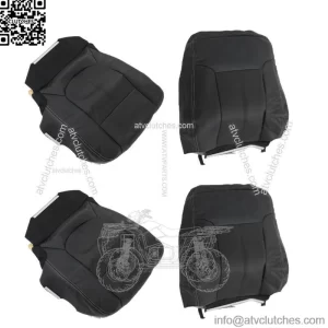 Front Left Right Seat Covers For 2011-2016 Ford F250 F350 F450 F550 Lariat Black