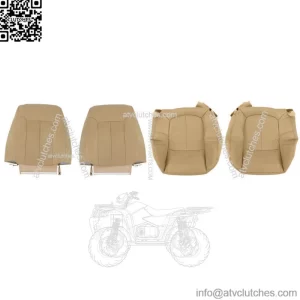 Driver Passenger Perforated Leather Seat Cover  For Ford F150 Lariat 2009-2014