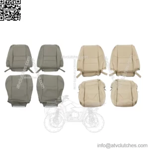 Leather Seat Cover Driver&Passenger Bottom Lean For 2000-2007 Toyota Sequoia
