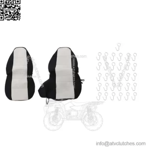 Fit For 1998-03 Ford Ranger 60/40 High Back Seats Car Seat Covers Blk/Silver