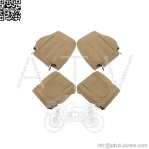 Front Left Right Seat Covers For 2011-2016 Ford F250 F350 F450 F550 Lariat Tan